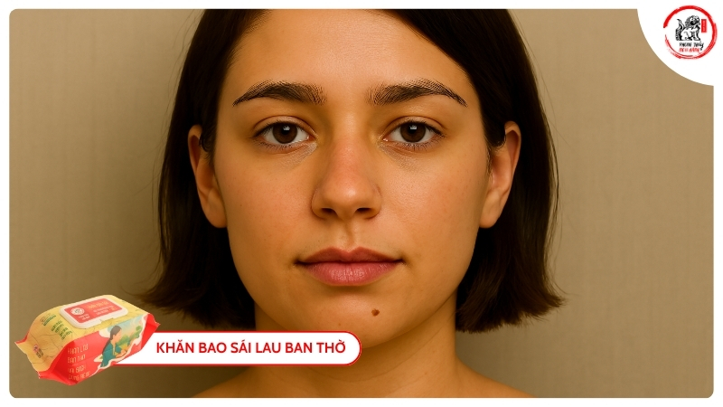 Nốt ruồi ở cằm trái nữ trong nhân tướng học