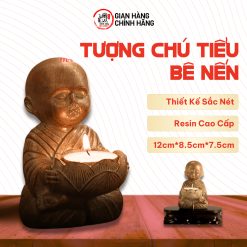 tượng chú tiểu bê nến